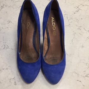 Aldo Cobalt Blue Heels